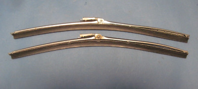 Original Trico wiper blades 15'' Corvette Mustang brushed stainless finish 66-68