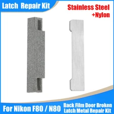 Set of 2 For Nikon F80 N80 Film SLR Back Film Door Broken Latch Metal Repair Kit