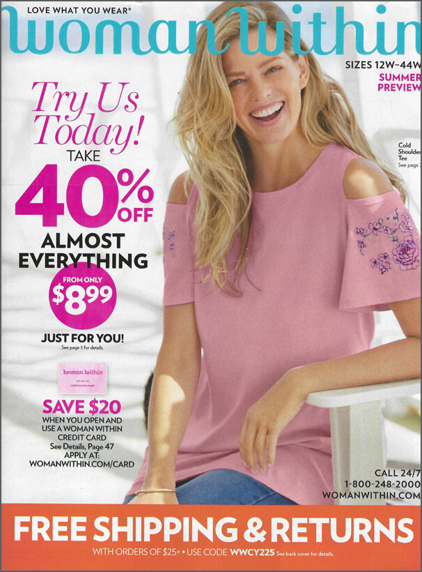WOMAN WITHIN Plus-Size Women's Fashion u0026 Lingerie CATALOG Spring 2021 | eBay