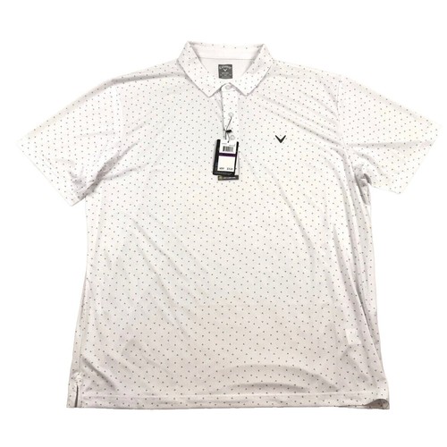 Callaway Mens Golf Shirts Polo Performance Stretch Bright White