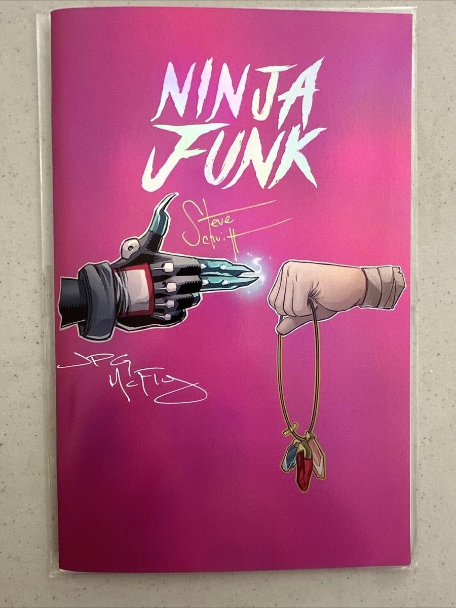 Ninja Funk #1 Run The Jewels PINK CHROME FOIL 2X Signed JPG
