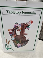 RARE New The Seven Dwarfs Tabletop Fountain