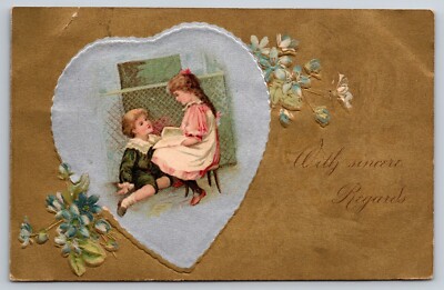 With Sincere Regards, C1907 Vintage Postcard