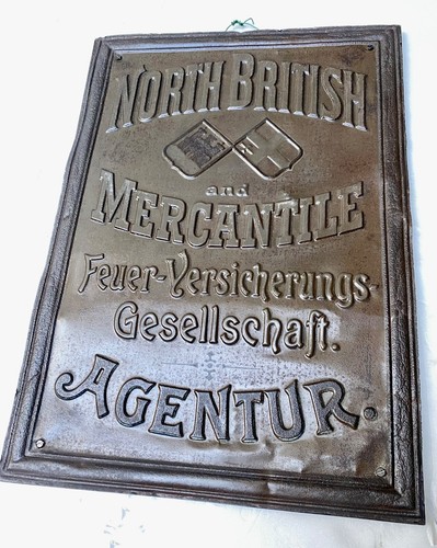1900 Rarität North British & Mercantile Feuerversicherung AGENTUR Schild DRESDEN - Bild 4 von 13