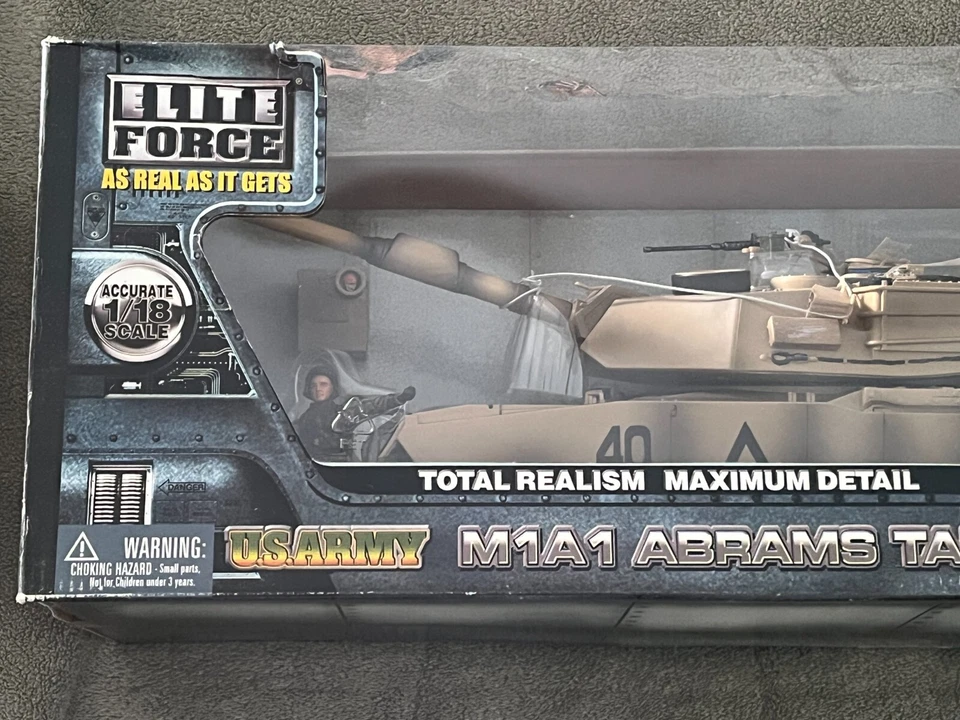 Elite Force US Army M1A1 Abrams Tank, NIB - Image 2 of 4