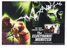 THE ELECTRONIC MONSTER  SCI-FI  A4 MINI GLOSS TEXTURED  POSTER