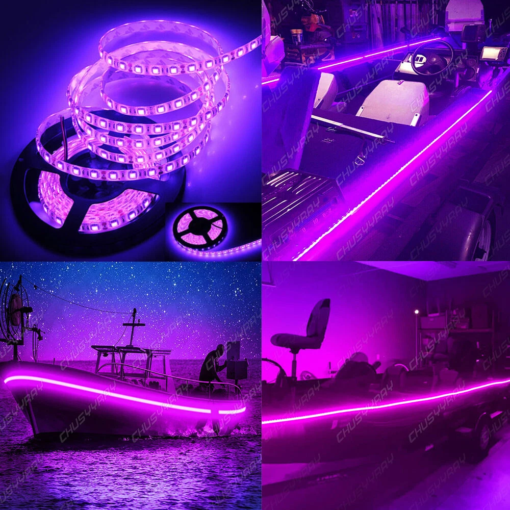 Ultraviolet LED Strip UV Black Light Night Fishing Boat Blacklight