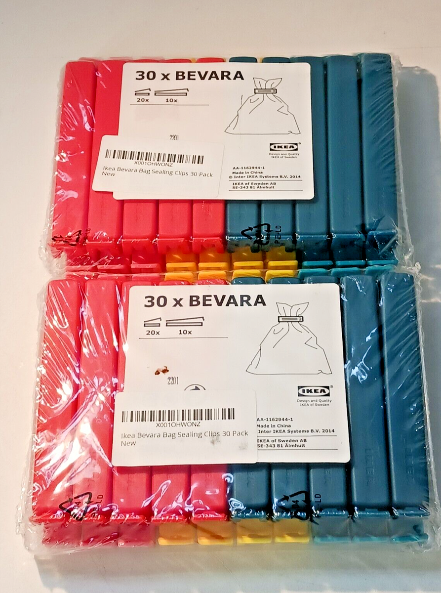 Mixed Colours Ikea Bevara Bag Sealing Clips BEVARA Sealing Clip