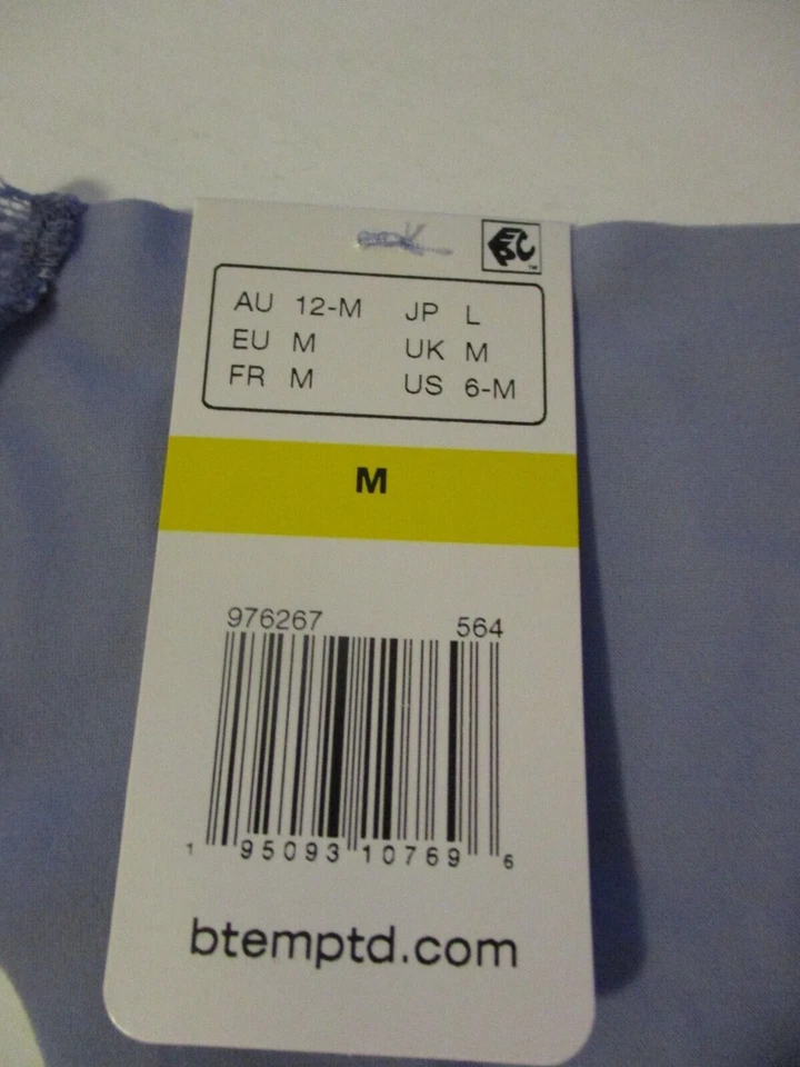 B.Tempt'd by Wacoal Tanga Sin Costuras Ribete Encaje Panty Mujer Talla M Ropa Interior Azul Foto 3 de 4