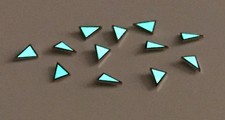 Watch Dial Hour Markers Silver Green LUME Triangle Numeral Dot Index parts rep