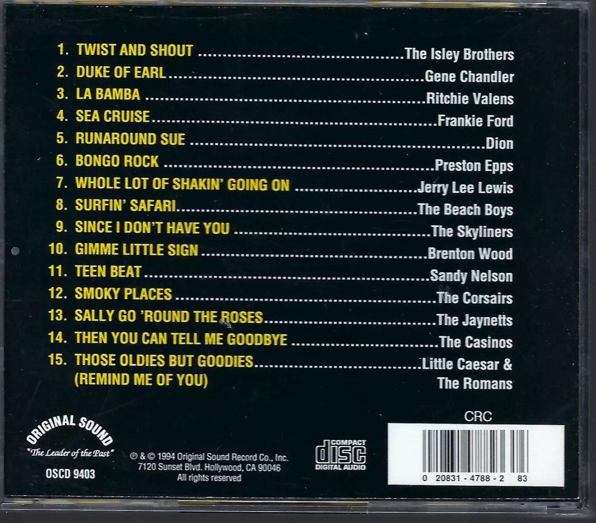 Best of Oldies But Goodies Vol. 1 - Music CD - Various Artists - - Original So