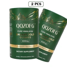 Pure Himalayan Shilajit Gummies for Men & Women - 85+ Trace Minerals Pack of 2