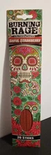 INCENSE by BURNING RAGE Sinful Strawberry scent 20 sticks, oil based The Rev's