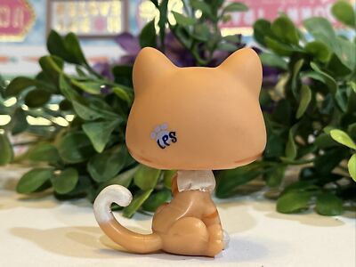 Littlest Pet Shop 2095 LPS Authentic Tokyo Cat Orange White