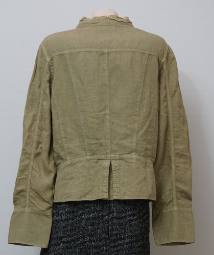 ESCADA Sport beige linen blazer jacket size 42 - Picture 3 of 6