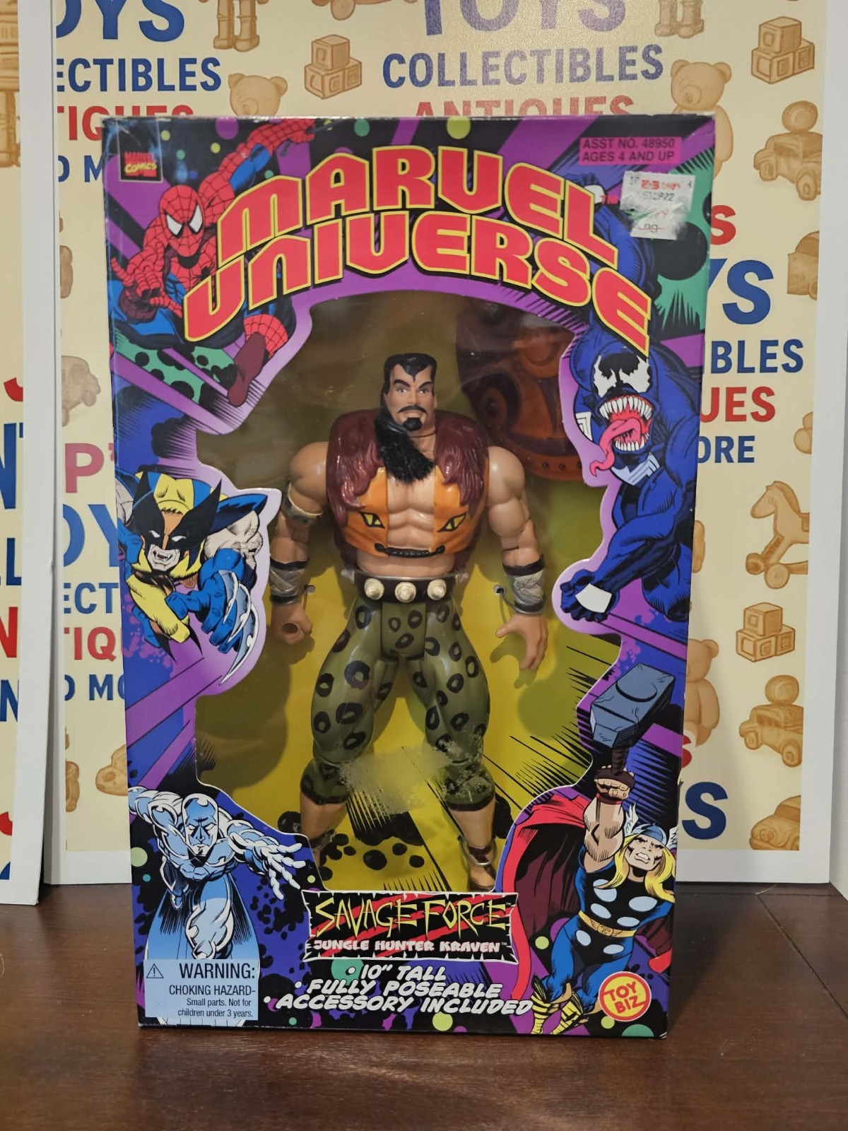 Marvel Universe, Savage Force: "Jungle Hunter Kraven", 10" t