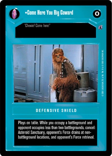 Come Here You Big Coward Moderately Played SWCCG: Reflections III Premium