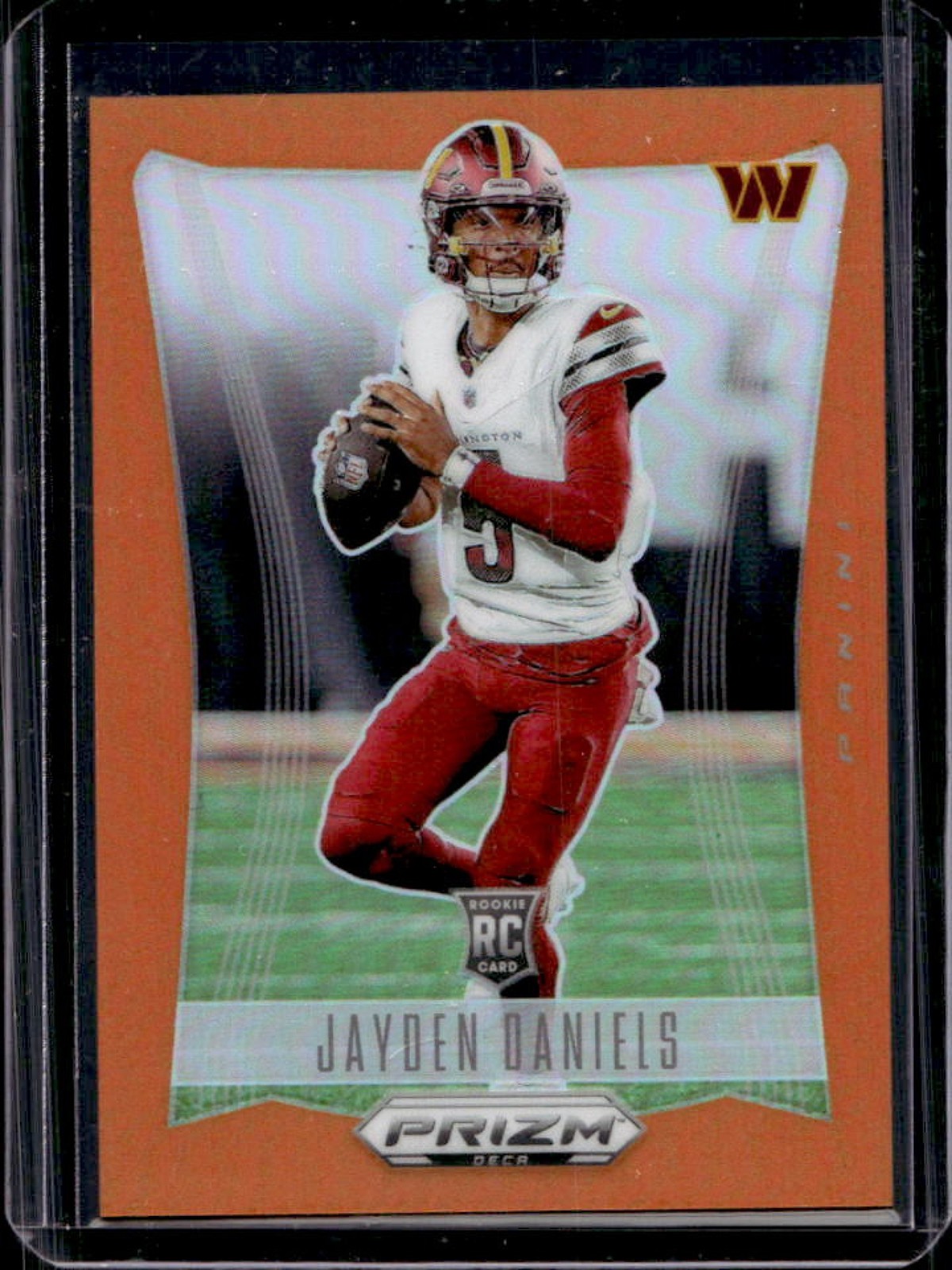 2024 Prizm Deca Jayden Daniels RC Orange Rookie #45/49 Commanders