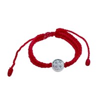 St Benedict Baby Bracelet Red Woven Adjustable Infant Catholic Baptism Gift