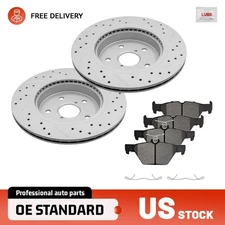 Rear Drilled Brake Rotors Ceramic Pads for Subaru Outback 2015 2016-2023 Legacy