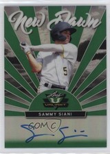 2019 Leaf Valiant New Dawn Green Prismatic 62/99 Sammy Siani #ND-SS1 Auto nd3