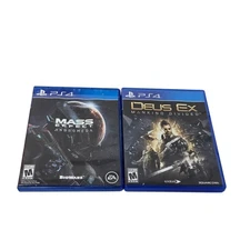 Deus Ex Mankind Divided Sony PlayStation 4 Mass Effect Andromeda Lot Of 2 Tested