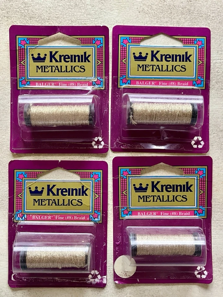 Lot (27) of Kreinik #4, #8, #12 METALLIC BRAID + BLENDING FILAMENT Needlework - Image 2 of 4