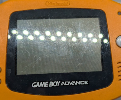 Nintendo GameBoy Advance Spice Orange Console Japan Tested Bad