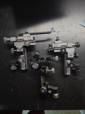 Lot Of Three Prior England Microscope X-Y Dual-Mechanical Stage Attachment