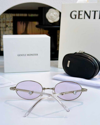 Gentle Monster Pocket Collection Pico 02 Oval sunglasses Silver