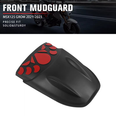 Honda Grom MSX125 2021-2023 ABS Front Fender Verlängerung Schutzblech Spritzschutz