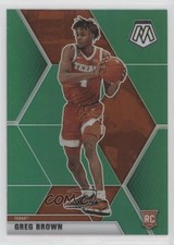 2021-22 Panini Chronicles Draft Picks Mosaic Green Greg Brown III #264 0c2