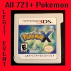 Pokemon X - Nintendo 3DS - All 721 Pokemon - 120+ Legit Events