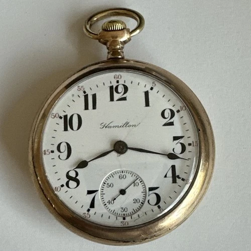 Antique 1915 Hamilton Grade 924 18s 17j Pocket Watch Lancaster PA. Just Serviced