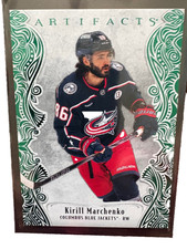 2025-26 Upper Deck Artifacts - Kirill Marchenko /100 Jade Green Blue Jackets