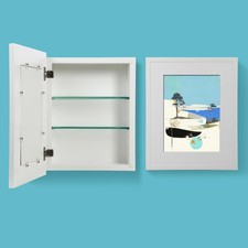 Concealed Medicine Cabinet 14 18 Recessed, Picture Frame Medicine Cabinet, Fa...