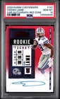 9895 CeeDee Lamb 2020 Panini Contenders #107 Variation Red Zone RC Auto PSA 10