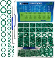 ZDBB 595 Pcs Automotive AC O Rings Kit, SAE and Metric Air Conditioning Green 