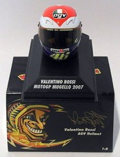 Minichamps 1/8 Scale 397 070076 - AGV Helmet Moto GP Mugello 2007 V. Rossi