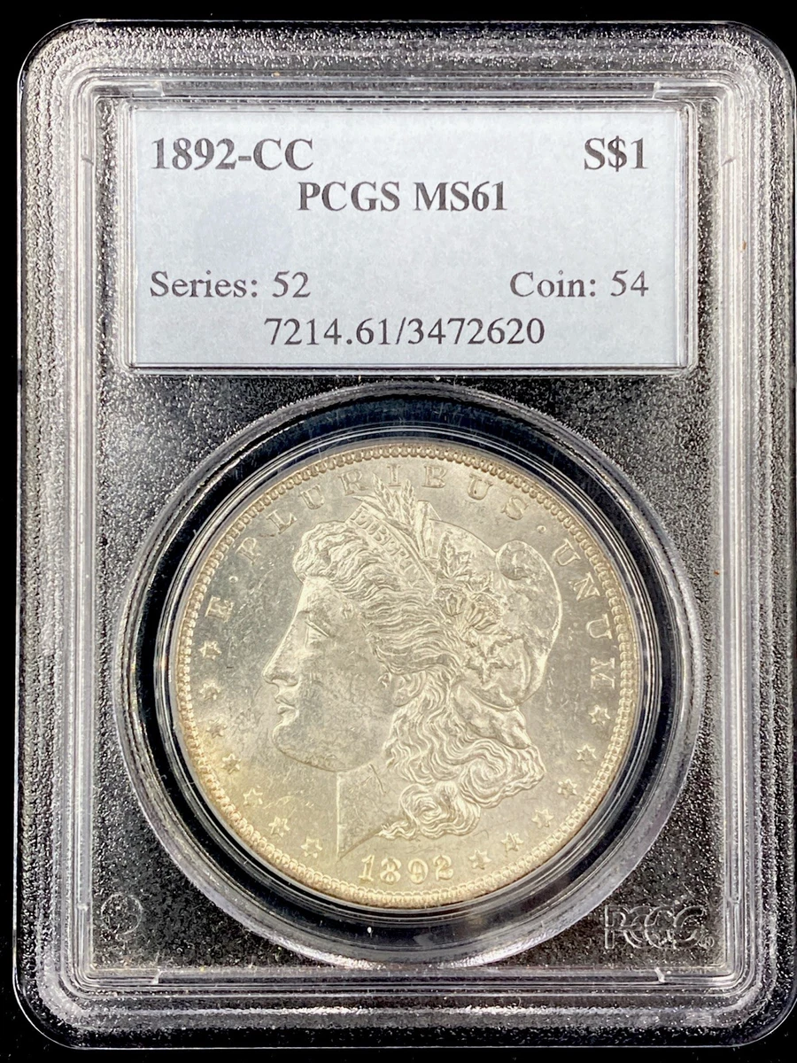 MS 61 Graded 1892 Year Morgan US Dollars (1878-1921) for sale | eBay