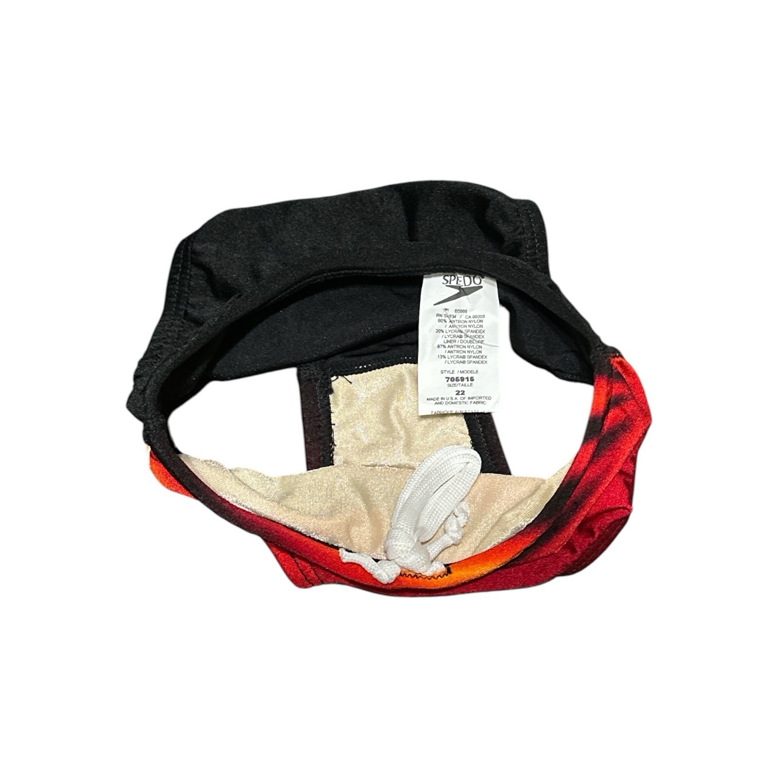 Speedo Swim Brief Kids Youth Boys Size 22/4 Years Red Black USA NWT image 4