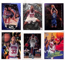 Grant Hill 6 Card Lot NBA Detroit UD Starquest Blue, Metal Nuts & Bolts, Chrome