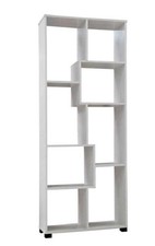 ERMES LIBRERIA IN LEGNO 70 X 24 X 178 CM COLORE BIANCO