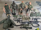 4 Vintage 1996 GI Joe 12" Figures Weapons And Uniform Clothes Large Lot # 1