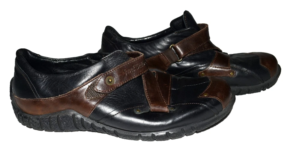 Zapatos Josef Siebel European Comfort de cuero negro y marrón para mujer Eur 38 EE. UU. 7,5 M Foto 4 de 4