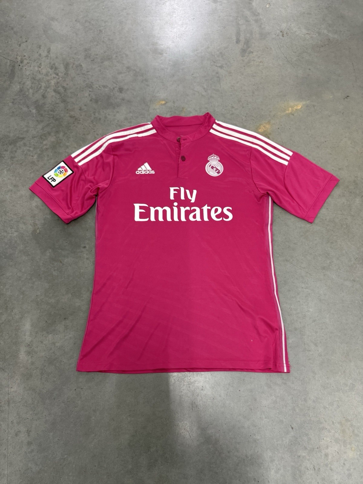 Real Madrid Adidas Soccer Pink Jersey 2014 Futbol La Liga Medium
