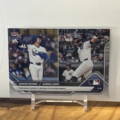 2025 Topps Now  OS-9 Shohei Ohtani Aaron Judge Back To Back MVP Awards