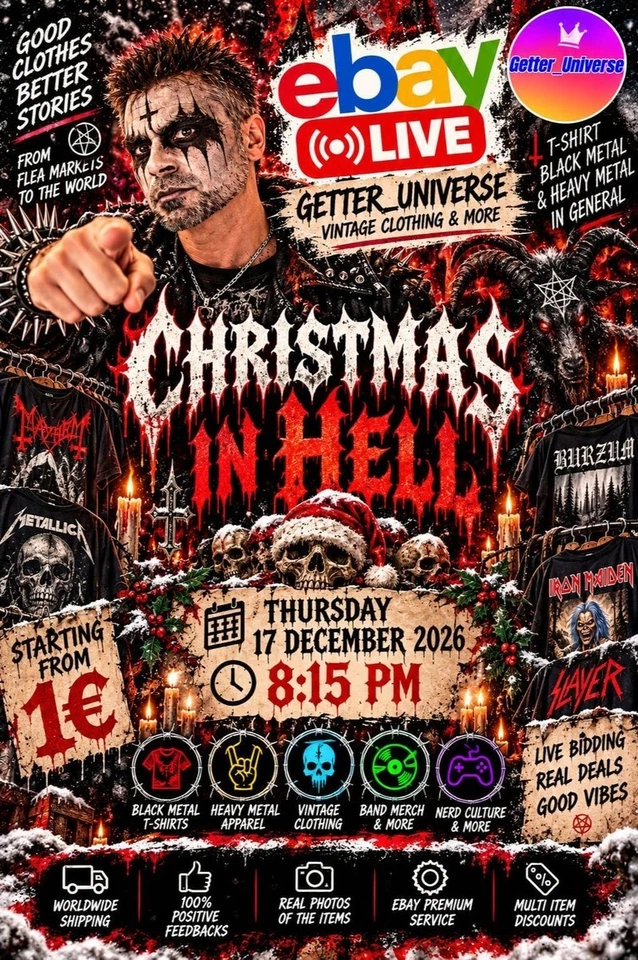 CHRISTMAS IN HELL - BLACK METAL TEE AND MORE EVIL THINGS by getter_two