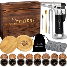 Smoked Whiskey Kit Cocktail Smoker Kit with Torch Old Fashioned Smoker Kit 8 ...