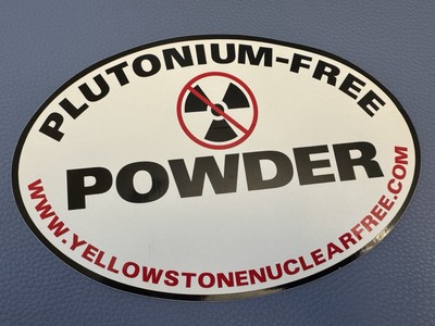 Keep Yellowstone Nuclear Free Wyoming Non Profit Rare X Large Glossy Sticker
